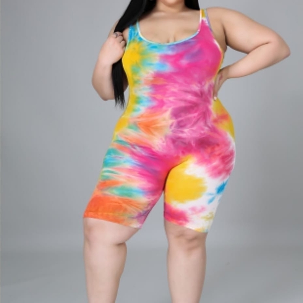 🌈Rainbow star romper